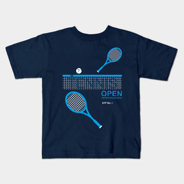 Big Tennis (color) Kids T-Shirt by aceofspace